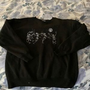 Skeleton long sleeve pullover shirt